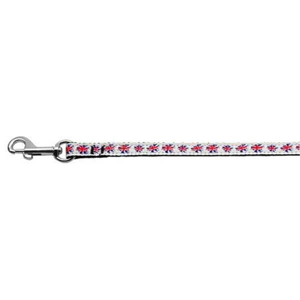 Unconditional Love Graffiti Union Jack- UK Flag Nylon Ribbon Leash .38 inch wide 4ft Long UN847481